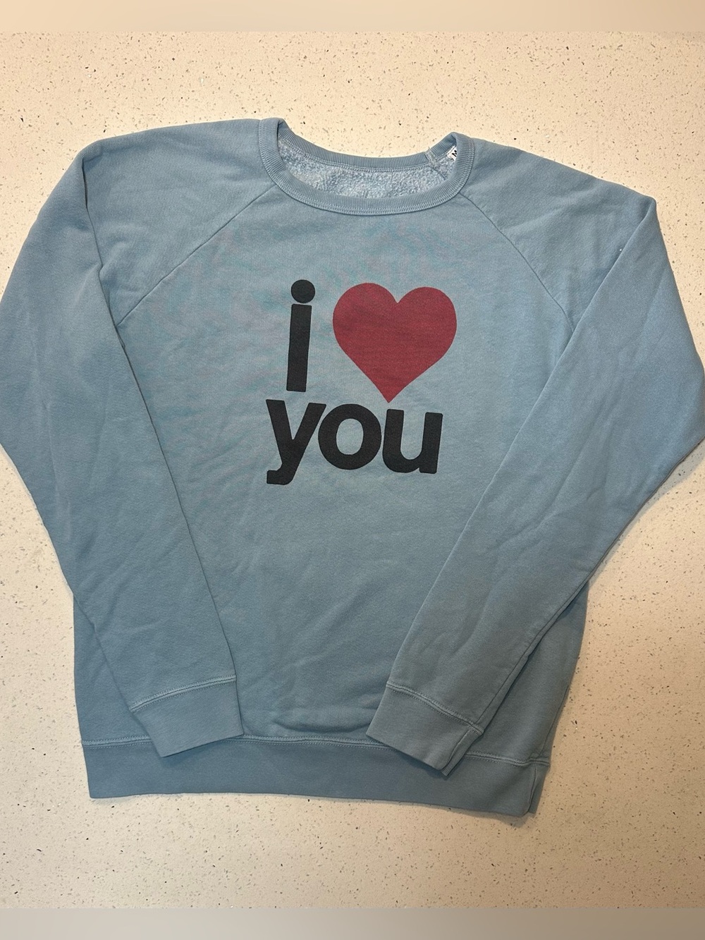 FREECITY Life Nature Love I ❤️ You Raglan Crewneck Sweatshirt Made in USA EUC - Picture 7 of 16